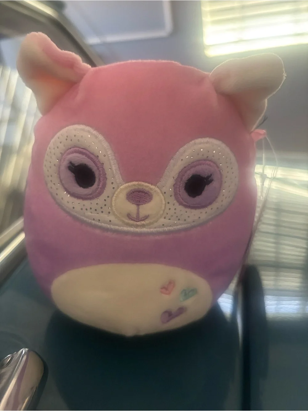 Squishmallows Purple & Cream Stripe Tail Plush